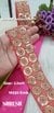 Tomato Red Sequin & Dori Embroidery Fabric Lace – 16532-Emb