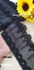 Shadow Bloom Dual Scallop Lace – Black SFH-302