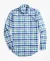 Regular Finish USA Oxford Plaid Regular Fit Sport Shirt