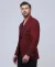 Hopsack Solid Notch Lapel Regular Fit Sport Coat