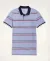 Cotton Pique Striped Slim Fit Polo T-Shirt