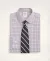 Non-Iron Broadcloth Tattersal Regular Fit Dress Shirt