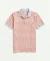 Cotton Pique Striped Slim Fit Polo T-Shirt