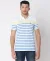 Cotton Pique Striped Slim Fit Polo T-Shirt