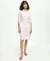 Oxford Striped Button-Down Straight Fit Cotton Midi Shirt Dress