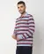Cotton Pique Striped Slim Fit Polo T-Shirt