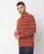 Cotton Pique Striped Slim Fit Polo T-Shirt