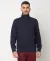 French Terry Solid Regular Fit Half-Zip