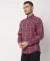 Regular Finish Brushed Cotton-Wool Plaid Regular Fit Sport Shirt