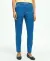 Stretch Solid Straight Fit Cotton Pants
