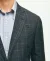 Linen Checked Notch Lapel Regular Fit Sport Coat