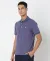 Cotton Pique Striped Slim Fit Polo T-Shirt