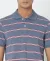 Cotton Pique Striped Slim Fit Polo T-Shirt