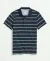 Cotton Pique Striped Slim Fit Polo T-Shirt