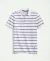 Cotton Pique Striped Slim Fit Polo T-Shirt