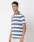 Rugby Striped Slim Fit Polo T-Shirt