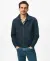 Cotton Nylon Blend Solid Regular Fit Harrington Jacket