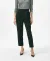 Solid Regular Fit Side Zip Crepe Pants