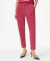 Solid Slim Fit Crepe Pants