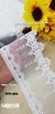 Celestial Petal Dual Scallop Lace – White SFH-302