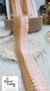 Shimmer Peach Thread Tassel Lace
