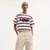 Cursive Coach Striped Cropped T-Shirt