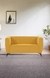 neudot Diva Sofa for Living Room |2 Persons Sofa|Premium Fabric with Cushioned Armrest | Solid Wood Frame|2 Seater in Husky Yellow Color