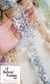 Elegant Grey Color Cutwork Floral Embroidered Mesh Trim