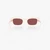 C Hardware Narrow Rectangle Sunglasses