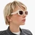 C Hardware Narrow Rectangle Sunglasses