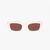 C Hardware Narrow Rectangle Sunglasses