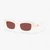 C Hardware Narrow Rectangle Sunglasses