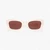 C Hardware Narrow Rectangle Sunglasses