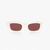 C Hardware Narrow Rectangle Sunglasses