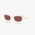 C Hardware Narrow Rectangle Sunglasses