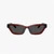 Quilted Narrow Cat Eye Sunglasses