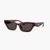 Quilted Narrow Cat Eye Sunglasses