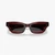 Quilted Narrow Cat Eye Sunglasses