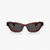 Quilted Narrow Cat Eye Sunglasses