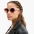 Quilted Round Cat Eye Sunglasses