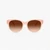 Quilted Round Cat Eye Sunglasses