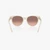 Quilted Round Cat Eye Sunglasses