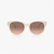 Quilted Round Cat Eye Sunglasses