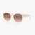 Quilted Round Cat Eye Sunglasses