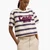 Cursive Coach Striped Cropped T-Shirt