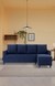 neudot Saya LHS Sectional Sofa for Living Room |6 Person Sofa| Premium Fabric with Cushioned Armrest | 12 Months Warranty| Solid Wood Frame| 6 Seater in Saya Blue Color DIY(Do-It-Yourself)