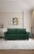 neudot Melody Sofa for Living Room |3 Persons Sofa|Premium Fabric with Padded Cushioned Armrest | Solid Wood Frame|3 Seater in Castle Green Color