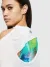 White Layered cut-out T-shirt with print