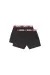 Black Two-pack boxers with logo waist