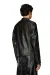Brown Biker jacket in wrinkled leather